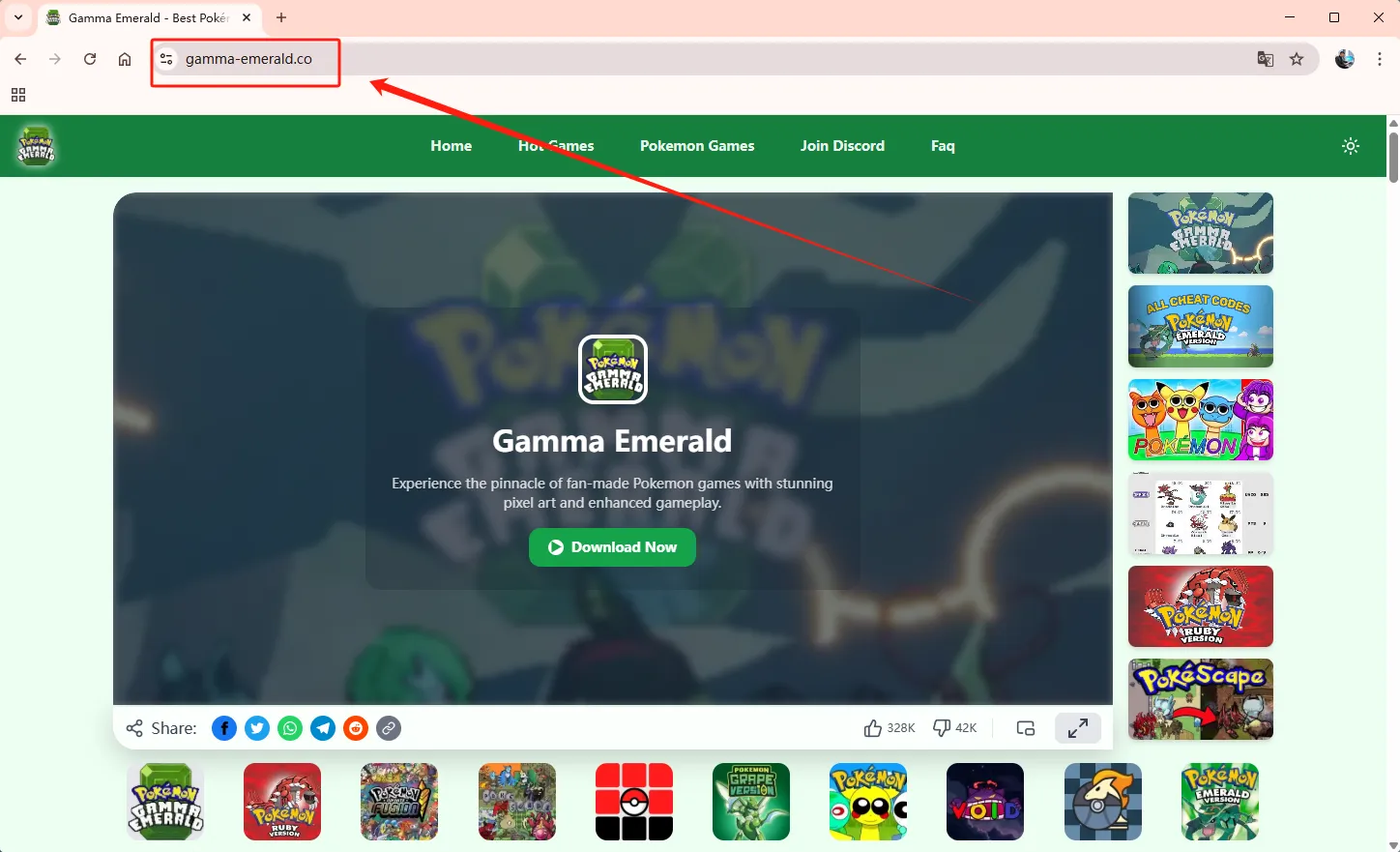 Pokemon Gamma Emerald Official Website